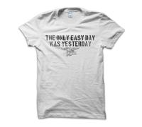 T-Shirt Maglietta The Only Easy Day Motto Navy Selas US Army Militare Uomo