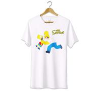 T-Shirt Maglietta The Simpson Homer vs Bart Tshirt Divertente Cartoni Animati
