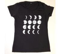 T-SHIRT MAGLIETTA UNISEX uomo donna " FASI LUNARI " Fashion moon phases LUNA