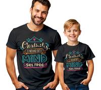 T-Shirt Maglietta Uomo Bambini Creativity Is Nothing Mental Health...
