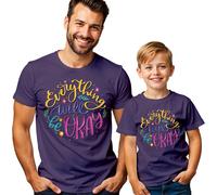 T-shirt maglietta uomo bambino tutto andrà bene consapevolezza salute...