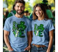 T-shirt maglietta uomo donna Love Funny St. Patricks Day Irish Parade...