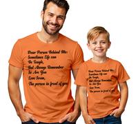 T-shirt maglietta uomo e bambino persona dietro di me consapevolezza della...