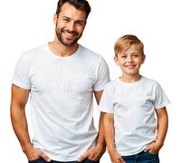T-shirt maglietta uomo e bambino Stay Tomorrow Needs You consapevolezza...