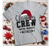 T-shirt maglietta uomo e donna Christmas Crew Making Memories Together #MC