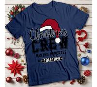 T-shirt maglietta uomo e donna Christmas Crew Making Memories Together #MC