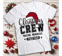 T-shirt maglietta uomo e donna Christmas Crew Making Memories Together #MC