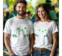 T-shirt maglietta uomo e donna Happy Funny St. Patricks Day Irish Green...