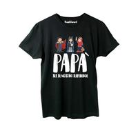 T-Shirt Maglietta Uomo Girocollo papà Sei Il Nostro Supereroe Super Hero Eroe Scritta Divertente Compleanno Festa Anni Moda Idea Regalo papà Amico Nonno Figlio