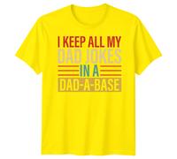 T-shirt maglietta uomo I Keep All My Dad Jokes Funny Fathers Day Best Daddy...