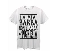 T-Shirt Maglietta Uomo La Mia Barba Non é Moda, é Pigrizia Idea Regalo