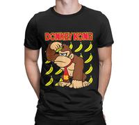 T-SHIRT MAGLIETTA UOMO MEN ESTATE DONKEY KONG RETROGAMING ARCADE CLASSIC GAME