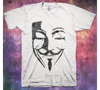 T-Shirt Maglietta V for Vendetta inspired Politica Anonymous Hacker Protesta