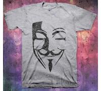 T-Shirt Maglietta V for Vendetta inspired Politica Anonymous Hacker Protesta