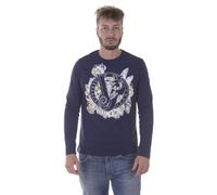 T shirt Maglietta Versace Jeans Sweatshirt SLIM Cotone Uomo Blu B3GPA768 231
