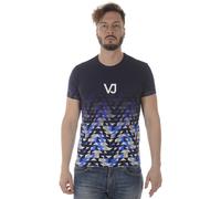 T shirt Maglietta Versace Jeans Sweatshirt SLIM Cotone Uomo Blu B3GRA76E 239