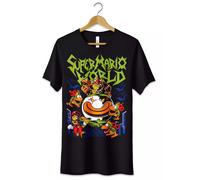 T-Shirt Maglietta Videogames Super Mario World Tshirt Nerd Gamer Unisex Nera