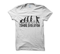 T-Shirt Maglietta Zombie Evolution Costume US Spiritosa The Last Vintage Uomo