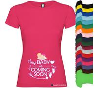 T-shirt Mamma Femminuccia Baby Is Coming Premaman