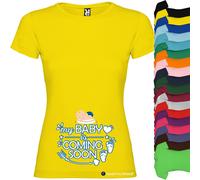 T-shirt Mamma Maschietto Baby Is Coming Premaman