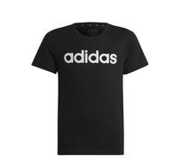 T-shirt da bambina in cotone con logo Adidas Essentials Linear Logo Noir 11/12 anni