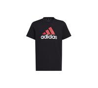 T-shirt manica corta Bambino Adidas Essentials HR6369 nero-bianco-rosso