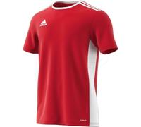 T-shirt manica corta calcio Bambino Adidas Entrada CF1050 Rosso-bianco Climalite