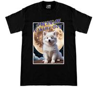T-shirt manica corta cotone cane eschimese americano cuccioli nella collezion...