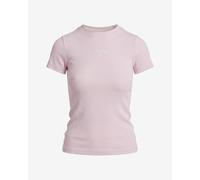 T-shirt manica corta Guess Rib Embroider Star rosa donna - L