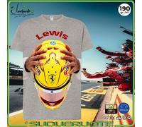 T-shirt Manica Corta Lewis Hamilton Ferrari Formula 1 Maglia Maglietta in Cotone