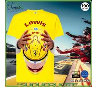 T-shirt Manica Corta Lewis Hamilton Ferrari Formula 1 Maglia Maglietta in Cotone