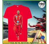 T-shirt Manica Corta Lewis Hamilton Ferrari Formula 1 Maglia Maglietta in Cotone