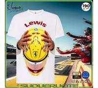 T-shirt Manica Corta Lewis Hamilton Ferrari Formula 1 Maglia Maglietta in Cotone