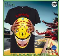 T-shirt Manica Corta Lewis Hamilton Ferrari Formula 1 Maglia Maglietta in Cotone