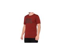 T shirt maniche corte 100 minaccia 100 tessuto protezione rossa