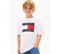 Tommy Hilfiger Maglietta per Bambini e Ragazzi Bianco 10 Anni (140cm)