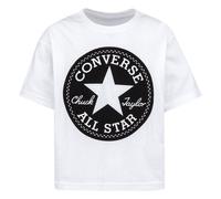 Maglietta da ragazza Converse Sig Chuck Patch Boxy Blanc 12/13 anni