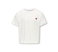 Kids Only - Kogmaiken Life Cropheart Ss Top Jrs Noos Bianco - Abbigliamento 13 - 14A Bianco