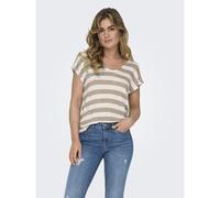 T-shirt maniche corte Bianco S A righe