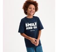 T-shirt maniche corte con messaggio Blu 12 anni - 150 cm Fantasia
