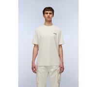 T-shirt maniche corte con piccolo logo Beige XL Tinta unita