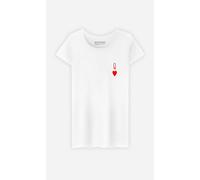 T-Shirt Maniche Corte Donna Colore Bianco QUEEN