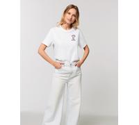 T-Shirt Maniche Corte Donna Colore Bianco, TATA D AMOUR CUORE