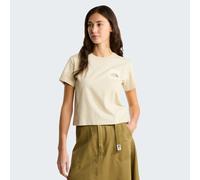 T-shirt maniche corte grafica Beige M Tinta unita
