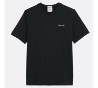 Calvin Klein T-Shirt Girocollo da Uomo con Micro Logo SS LV04LC255G, Nero (Nero), M