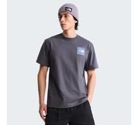 The North Face - Mountain Escape - T-shirt comoda grigia con stampa sul retro-Grigio L