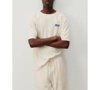 T-shirt maniche corte, oversize, YKOBOW Beige XL Tinta unita