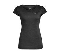 Salewa Puez Melange Dry W S/S Tee T-Shirt, Black Out Melange, XL Donna