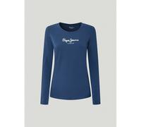 Pepe Jeans New Virginia LS, Maglia Donna, Blu (Navy 595), XS