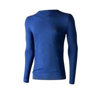 T-shirt maniche lunghe con scollo rotondo Lenz Merino 6.0 Bleu M